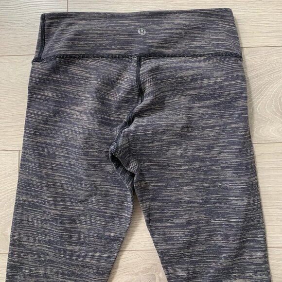 Lululemon Wunder Under Crop Space Black Cashew - Picture 6 of 14